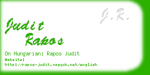 judit rapos business card